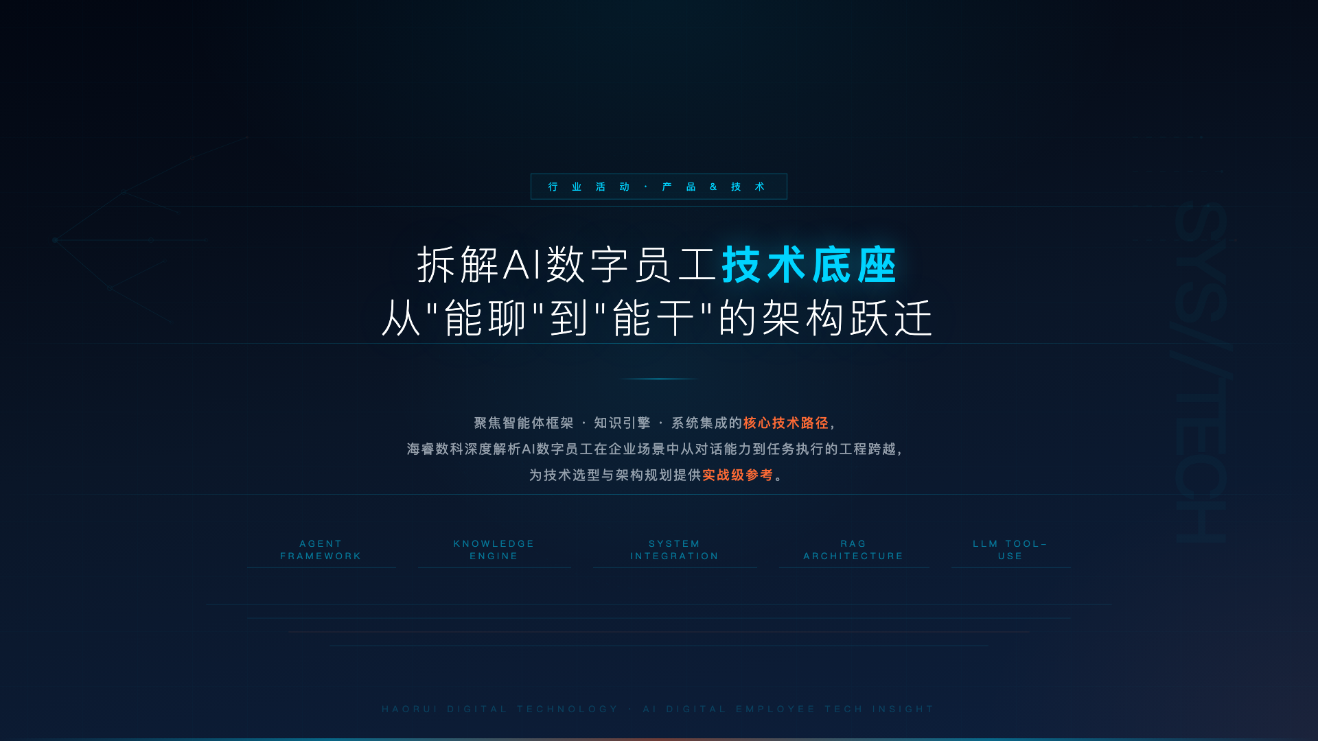 拆解AI数字员工技术底座:海睿数科如何让大模型从能聊到能干