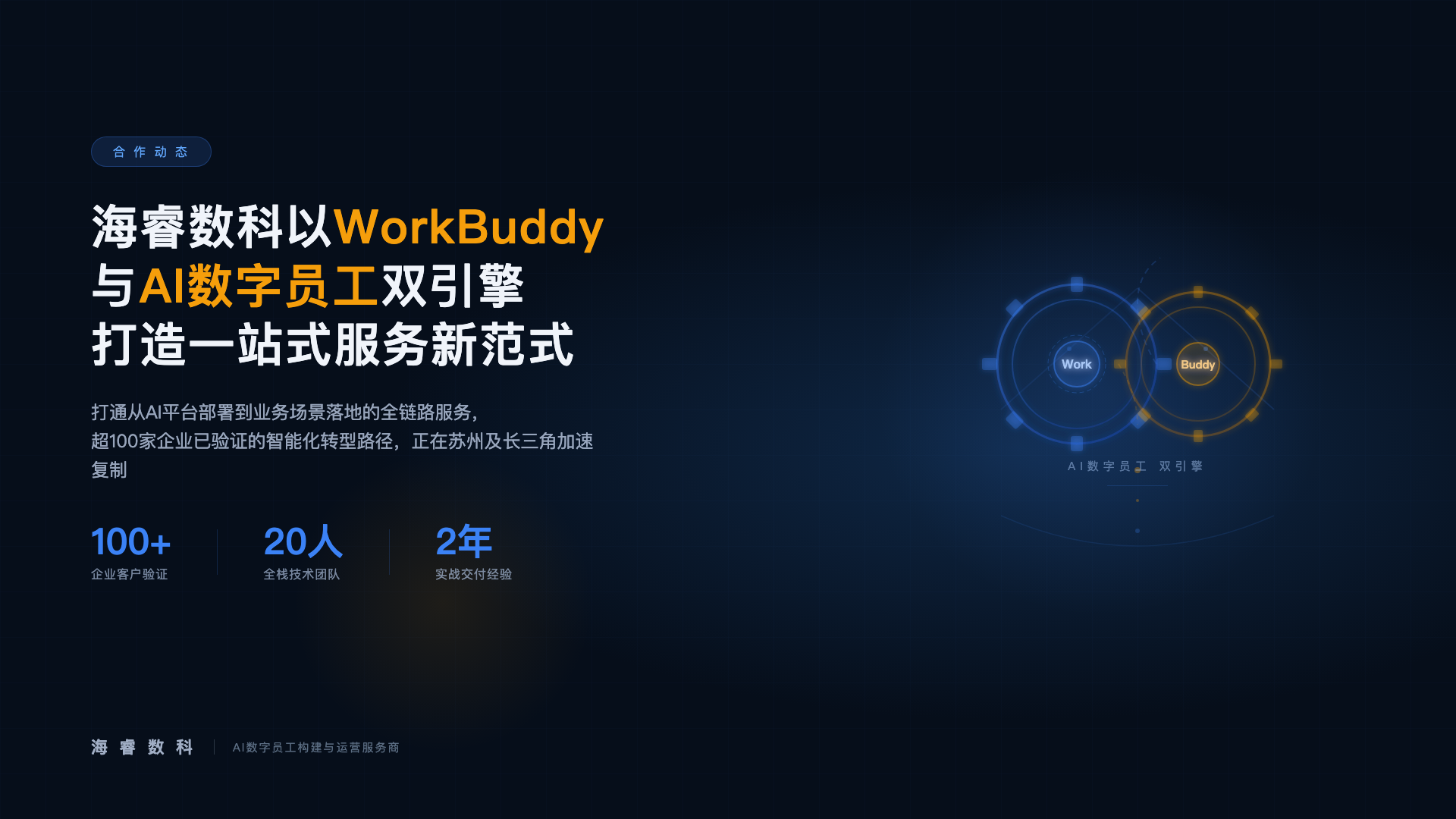 海睿数科以WorkBuddy与AI数字员工双引擎,打造企业智能化转型的一站式服务新范式